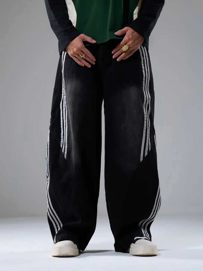 Barrel Jeans Herren – Denim mit Kontraststreifen