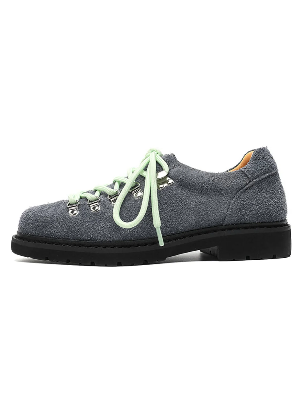 LINTFERE DERBY – Wildleder-Schuhe in Grau