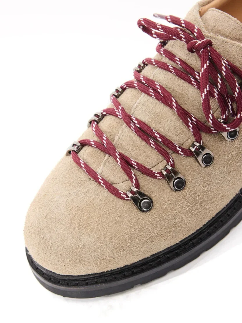 LINTFERE DERBY – Wildleder-Schuhe in Creme